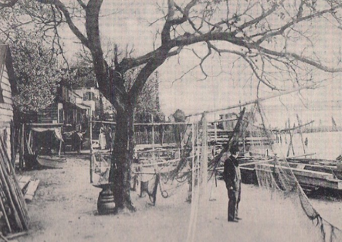 Captain Charles von Wagoner in front of his Undercliff home